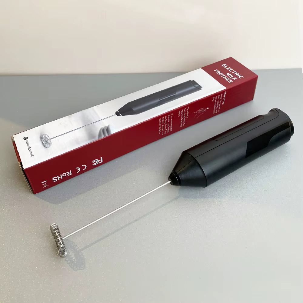 Electronic handheld milk whisk